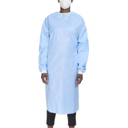 O&M Halyard Inc Non-Reinforced Surgical Gown with Towel Evolution 4 Large Blue Sterile Not Rated Disposable - Case of 36 - 90012-CS
