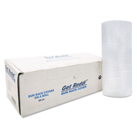 Inteplast Group Poly Bun Rack Cover, 60 x 80, 15 Micron, Clear, Plastic, 50/Carton - Each - IBS-BR60X80-EA