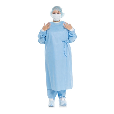 O&M Halyard Inc Non-Reinforced Surgical Gown with Towel Evolution 4 X-Large Blue Sterile Disposable - Case of 34 - 90042-CS
