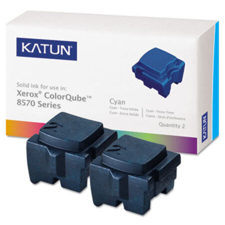 Katun Compatible 108R00926 Solid Ink Stick, 4,400 Page-Yield, Cyan, 2/Box - Box of 1 - KAT-39395-BX