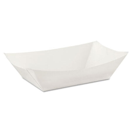 Dixie® Kant Leek Polycoated Paper Food Tray, 3 lb Capacity, 5.88 x 8.4 x 2, White, 250/Pack, 2/Pack/Carton - CT/1 - DXE-KL300W8-CT