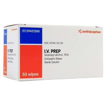 Smith & Nephew Alcohol Prep Pad IV PREP™ 70% Strength Isopropyl Alcohol Individual Packet Sterile - Each - 59421200-EA