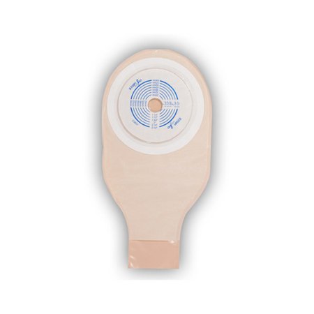 ConvaTec Ostomy Pouch ActiveLife® One-Piece System 12 Inch Length 3/4 Inch Stoma Drainable Flat, Pre-Cut - Box of 10 - 022757-BX