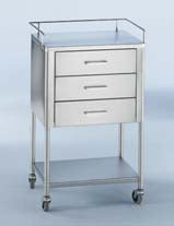 Blickman Anesthesia Utility Table Galaxy 20 X 16 X 34 Inch Stainless Steel 4 Drawers - Each - 0247859000-EA