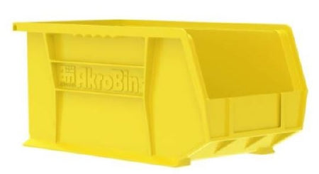 Akro-Mils Storage Bin AkroBins® Yellow Plastic 7 X 8-1/4 X 10-3/4 Inch - CT/6 - 30239YELLO-CT