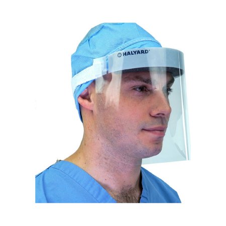 O&M Halyard Inc Face Shield Halyard One Size Fits Most Full Length Anti-fog Disposable NonSterile - Case of 40 - 41204-CS