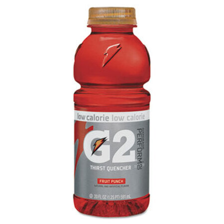 Gatorade® G2 Perform 02 Low-Calorie Thirst Quencher, Fruit Punch, 20 oz Bottle, 24/Carton - CT/1 - QKR-04053-CT