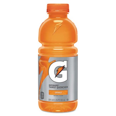 Gatorade® G-Series Perform 02 Thirst Quencher, Orange, 20 oz Bottle, 24/Carton - CT/24 - QKR-28674-CT
