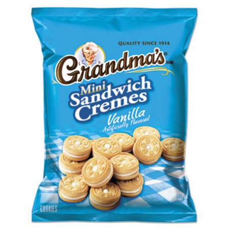 s® Mini Vanilla Creme Sandwich Cookies, 3.71 oz, 24/Carton - CT/24 - LAY-45095-CT