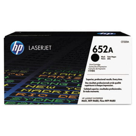 HP HP 652A, (CF320A) Black Original LaserJet Toner Cartridge - Each - HEW-CF320A-EA