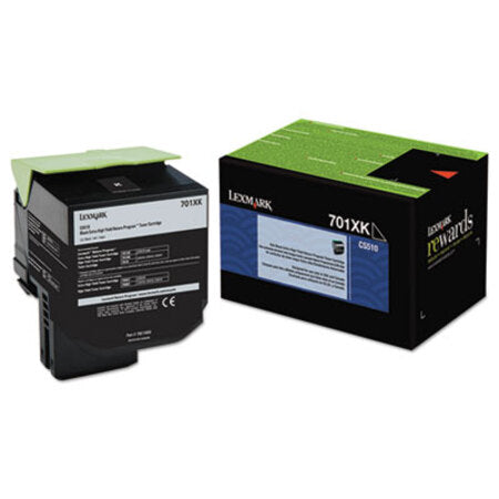 Lexmark™ 70C1XK0 Return Program Extra High-Yield Toner, 8,000 Page-Yield, Black - Each - LEX-70C1XK0-EA