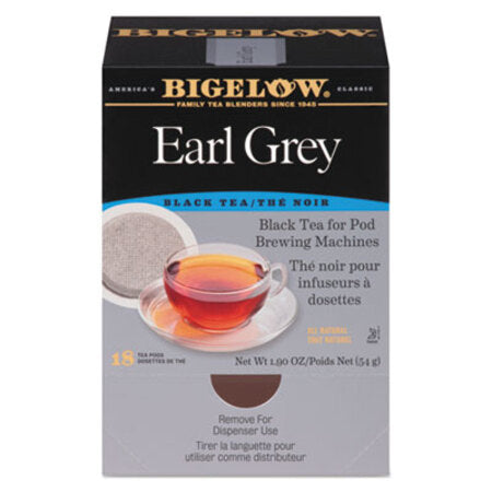 Bigelow® Earl Grey Black Tea Pods, 1.90 oz, 18/Box - Box of 1 - BTC-008906-BX