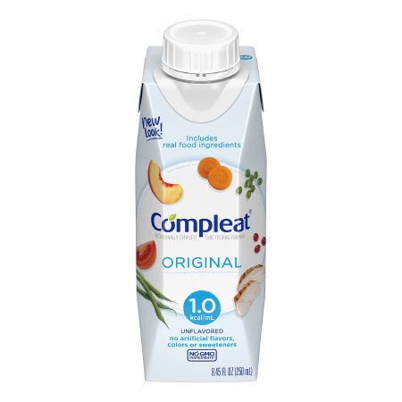 Nestle Healthcare Nutrition Tube Feeding Formula Compleat® Original Unflavored Liquid 8.45 oz. Reclosable Carton - Each - 14010000-EA