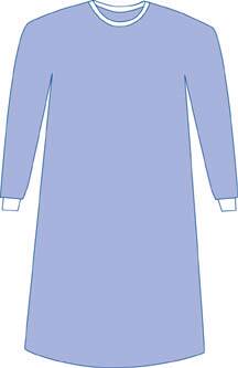 Medline Non-Reinforced Surgical Gown with Towel Eclipse® Large Blue Sterile AAMI Level 2 Disposable - Case of 30 - DYNJP2001-CS