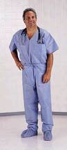 Medline Scrub Shirt Large Blue 1 Pocket Short Sleeve Unisex - Case of 30 - NON27212L-CS