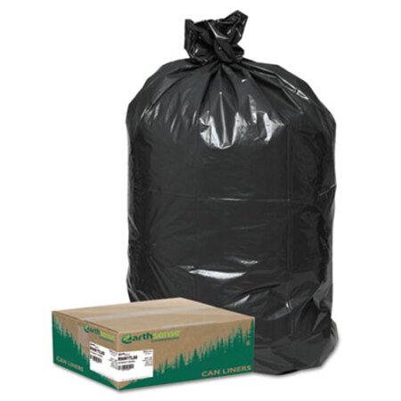 Earthsense® Commercial Linear Low Density Large Trash and Yard Bags, 33 gal, 0.9 mil, 32.5" x 40", Black, 80/Carton - CT/1 - WBI-RNW1TL80-CT