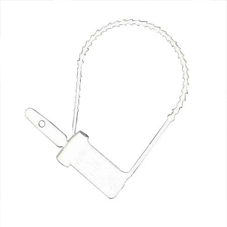 Healthmark Industries Tamper Evident Seal Cynch-Loks Numbered White Plastic 6 Inch - Pack of 100 - 6323 WT-PK