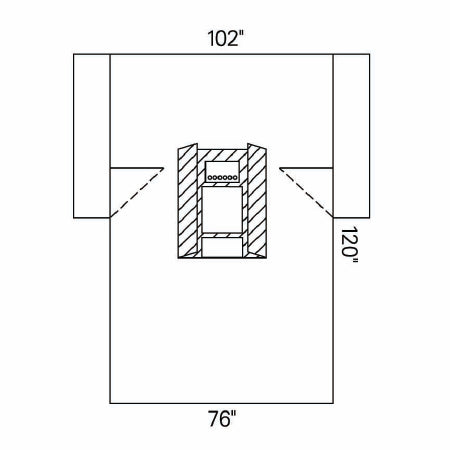 O&M Halyard Inc Abdominal Drape Laparoscopic / Cholecystectomy Drape 102 W X 72 W X 120 L Inch Sterile - Case of 10 - 89225-CS