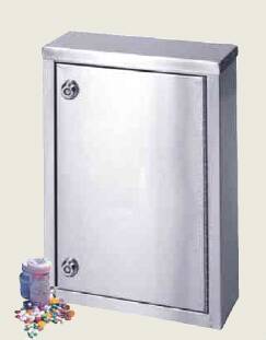 Omnimed Narcotic Cabinet Beam® Wall Mount Stainless Steel 2 Shelves Double Key Lock - Each - 181451-EA