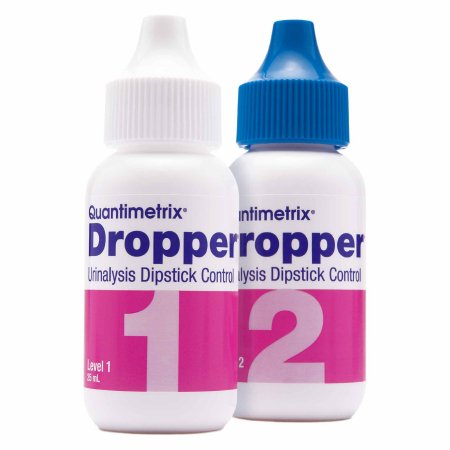Quantimetrix Urine Chemistry Urinalysis Control Dropper® Urinalysis Dipstick Testing 2 Levels 4 X 25 mL - Box of 4 - 1440-02-BX