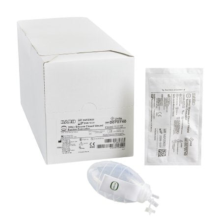 Bard Bulb Evacuator Drainage Reliavac® 100 mL - Case of 20 - 0070740-CS