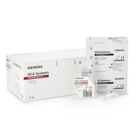 Siemens HbA1c Test Kit DCA™ Systems Diabetes Management HbA1c Test Whole Blood Sample 10 Tests CLIA Waived - Case of 4 - 10311134-CS