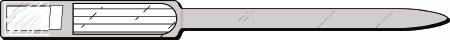 Precision Dynamics Identification Wristband Soft-Lock® Sealident® Write On Band Adhesive Closure Without Legend - Box of 250 - 611-11-PDJ-BX