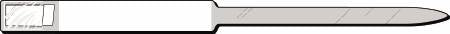Precision Dynamics Identification Wristband Soft-Lock® Uni-Print® Write On Band Adhesive Closure Without Legend - Box of 1 - 625-16-PDJ-BX