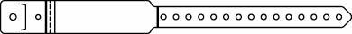 Precision Dynamics Identification Wristband PrimeBand® Write On Band Permanent Snap Without Legend - Box of 250 - 860-11-PDJ-BX
