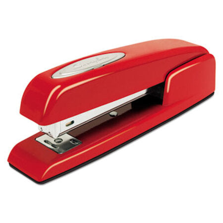 Swingline® 747 Business Full Strip Desk Stapler, 25-Sheet Capacity, Rio Red - Each - SWI-74736-EA