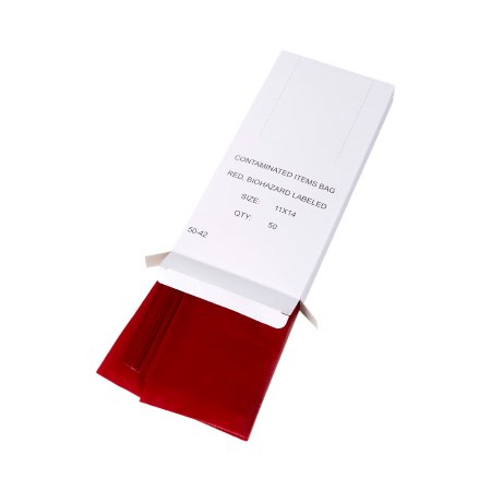 McKesson Infectious Waste Bag McKesson 1 to 6 gal. Red Bag 11 X 14 Inch - Box of 50 - 03-5042-BX