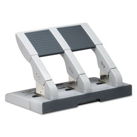 Swingline® 75-Sheet Heavy-Duty High-Capacity Three-Hole Adjustable Punch, 9/32" Holes, Putty/Gray - Each - SWI-74550-EA