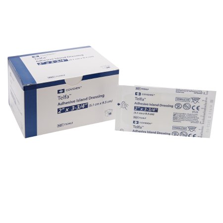 Cardinal Adhesive Strip Telfa™ 2 X 3-3/4 Inch Rectangle Sterile - CT/50 - 7539LF-CT