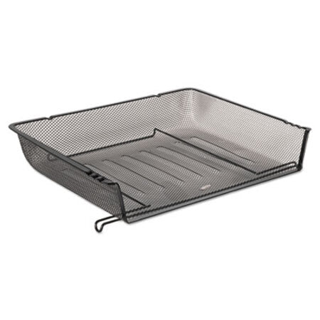 Rolodex™ Mesh Stacking Side Load Tray, 1 Section, Letter Size Files, 14.25" x 10.13" x 2.75", Black - Each - ROL-62555-EA