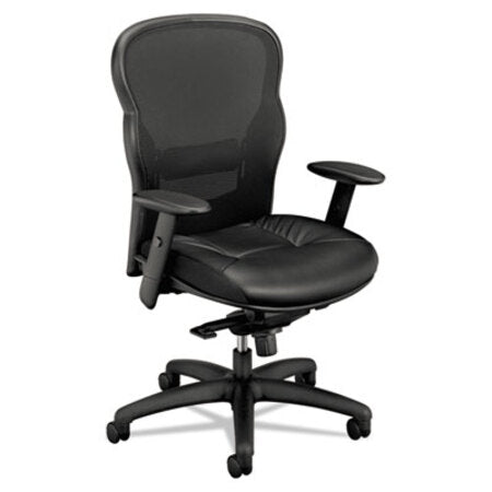 HON® Wave Mesh High-Back Task Chair, Supports Up to 250 lb, 19.25" to 22" Seat Height, Black - Each - BSX-VL701SB11-EA