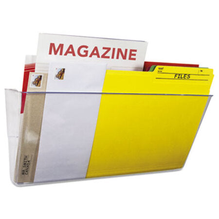 Storex Wall File, Legal Size, 16" x 4" x 7", Clear - Each - STX-70207U06C-EA