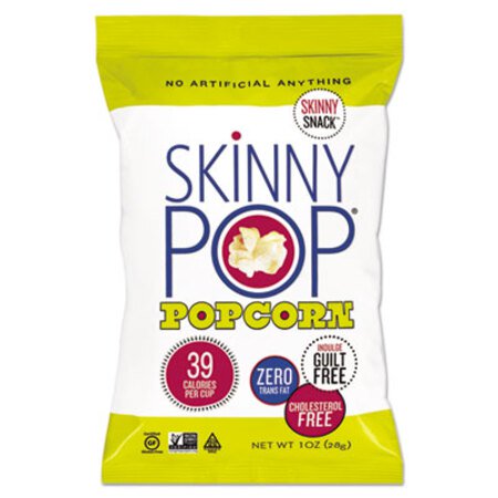 SkinnyPop® Popcorn Popcorn, Original, 1 oz Bag, 12/Carton - CT/1 - PCN-00408-CT