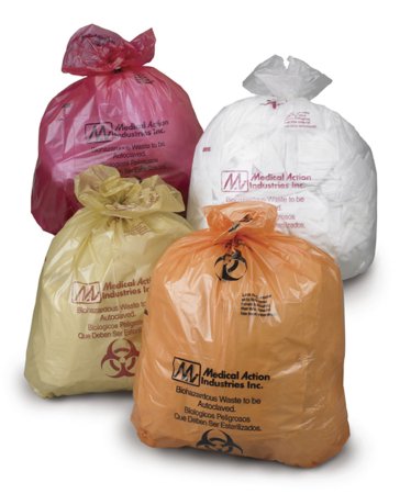 Medegen Medical Products LLC Biohazard Waste Bag Medegen Medical Products 7 to 10 gal. Red Bag Polypropylene 19 X 24 Inch - Case of 200 - 842-CS