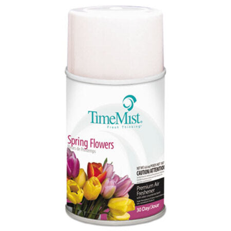 TimeMist® Premium Metered Air Freshener Refill, Spring Flowers, 6.6 oz Aerosol Spray - Each - TMS-1042712EA-EA
