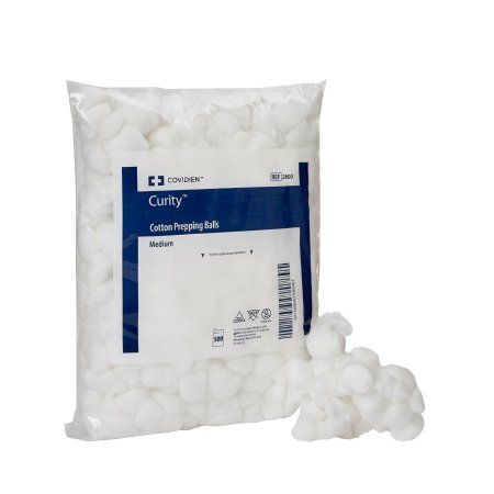 Cardinal Cotton Ball Curity™ Medium 100% Cotton NonSterile - Case of 8 - 2600-CS