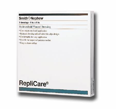 Smith & Nephew Hydrocolloid Dressing Replicare 8 X 8 Inch Square - Case of 30 - 483300-CS