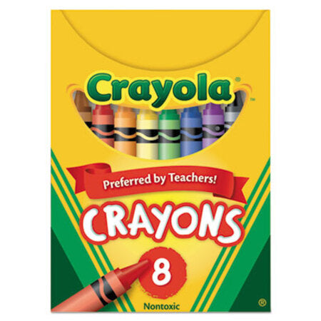Crayola® Classic Color Crayons, Tuck Box, 8 Colors - Box of 1 - CYO-520008-BX