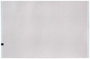 Precision Charts Diagnostic Recording Paper Welch Allyn® Thermal Paper 210 mm X 80 Inch Z-Fold Red Grid - Case of 10 - 2157-012A-CS