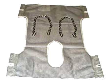 Joerns Healthcare Seat and Back Commode Sling Hoyer® 2 Point Without Head Support Chain One Size Fits Most 400 lbs. Weight Capacity - Each - 113-D-LC-EA