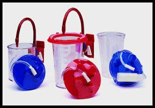 Cardinal Rigid Suction Canister Kit Medi-Vac® Guardian™ 1200 mL Sealing Lid - Each - 65651-395-EA