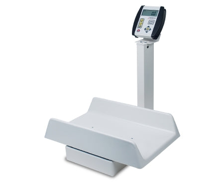 Detecto Scale Baby Scale Detecto® Balance Beam Display 130 lbs. Capacity White Battery Operated - Each - 8435-EA