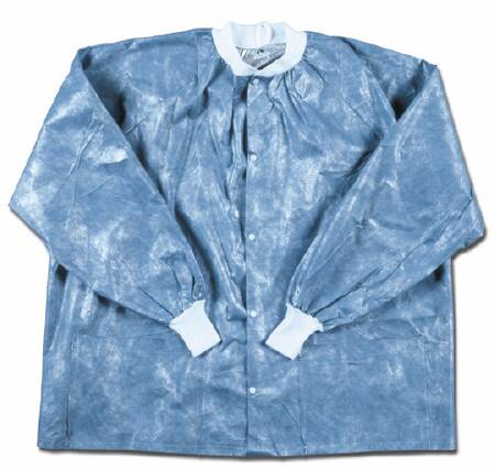 Tech Styles a Division of Encompass Warm-Up Jacket Thermoflect® Blue Large Hip Length Disposable - Case of 25 - 5140-450-CS