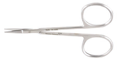 Integra Lifesciences Iris Scissors Miltex® 3-1/2 Inch Length OR Grade German Stainless Steel NonSterile Finger Ring Handle Straight Blade Sharp Tip / Sharp Tip - Each - 18-1396-EA