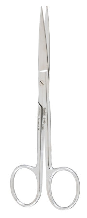 Integra Lifesciences Operating Scissors Miltex® 5 Inch Length OR Grade German Stainless Steel NonSterile Finger Ring Handle Straight Blade Sharp Tip / Sharp Tip - Each - 5-60-EA