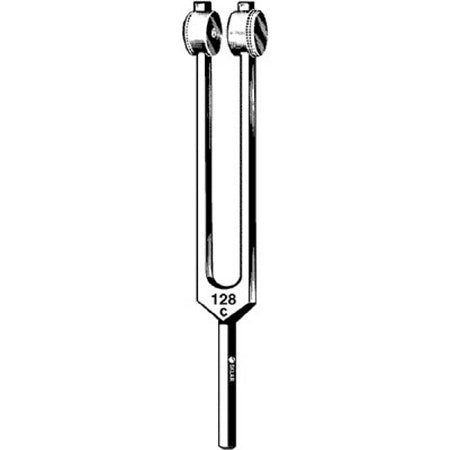 Sklar Tuning Fork with Weight Aluminum Alloy 128 cps - Each - 67-7128-EA